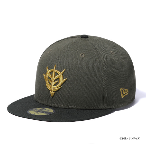 ニューエラ「59FIFTY 機動戦士ガンダム ジオン軍 ニューオリーブ ダークシーウィードバイザー」
