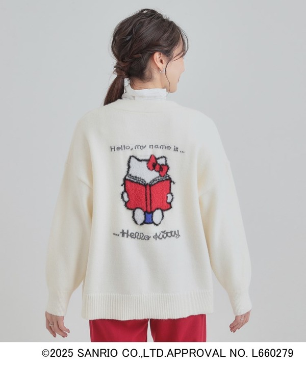 Vネックカーディガン