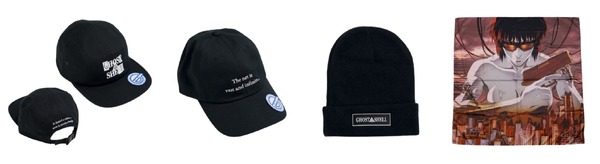 キャップ、ビーニー（全3種） 販売予定価格（キャップ）：各¥6,600（税込）、販売予定価格（ビーニー）：¥5,500（税込）大判スカーフ（約90cm×90cm） 販売予定価格：¥5,500（税込）