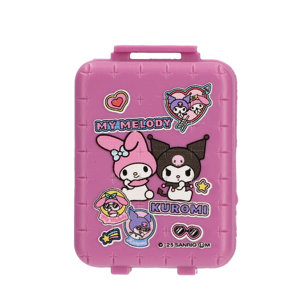 「サンリオキャラクターズ ミニキャリーケースチャーム」マイメロディ＆クロミ