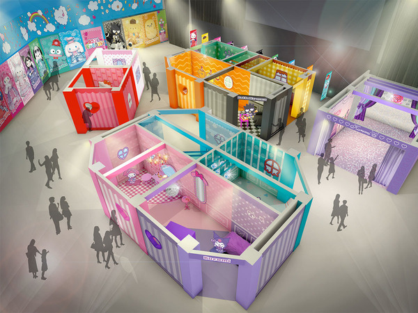 カラフルピューロランド内にフォトスポット「推し色キャラルーム」