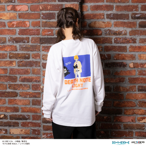 シーンイラストロングスリーブTシャツ 1（夜神月）ホワイト