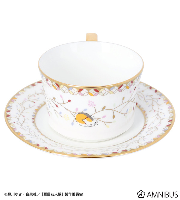 TVアニメ『夏目友人帳』ノリタケコラボ ニャンコ先生 カップ＆ソーサー