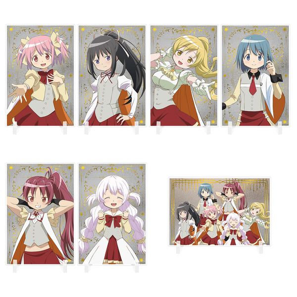 「魔法少女まどか☆マギカ in CHARA POP STORE」ほむらvsマミ 弾道くじ　A賞：箔入りアクリルボード（全7種）