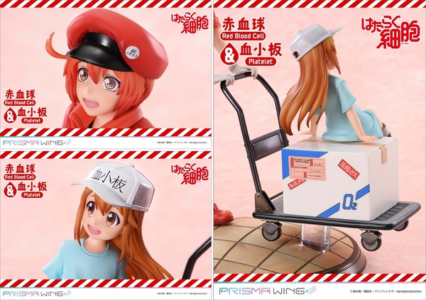 PRISMA WING「はたらく細胞 赤血球＆血小板」 PVCフィギュア
