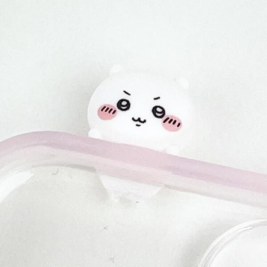 イラストと人形のシンプルなスマホケース