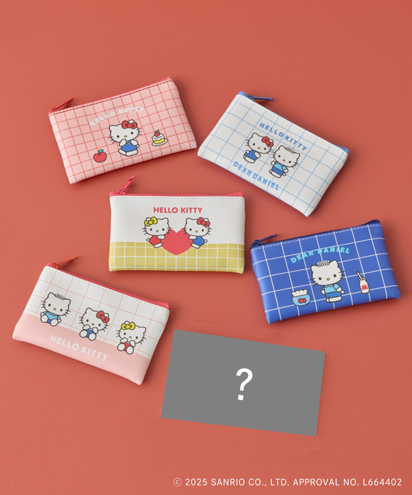 ハローキティ ブラインドミニフラットポーチ