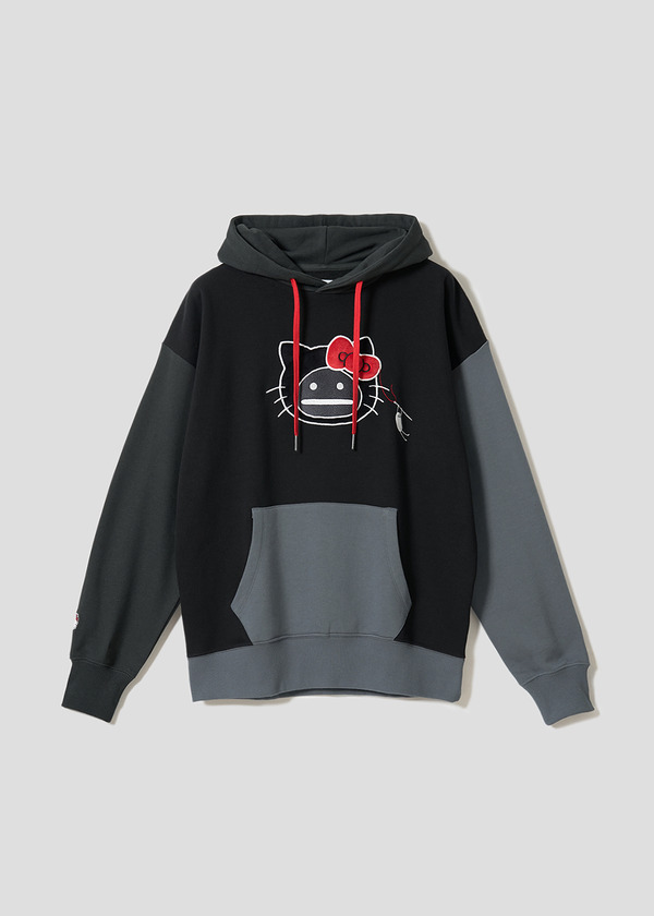 HELLO SHADOW フェイス｜裏毛ビッグシルエットパーカー