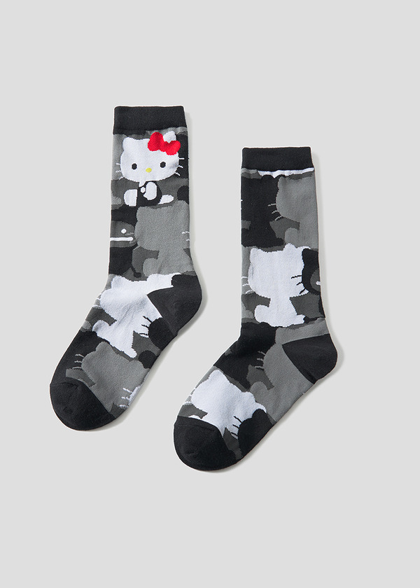 キティ シルエットパターン｜ロングソックス