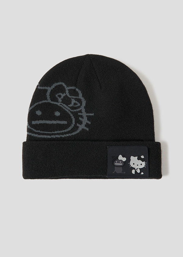 HELLO SHADOW フェイス｜ジャカードニットキャップ
