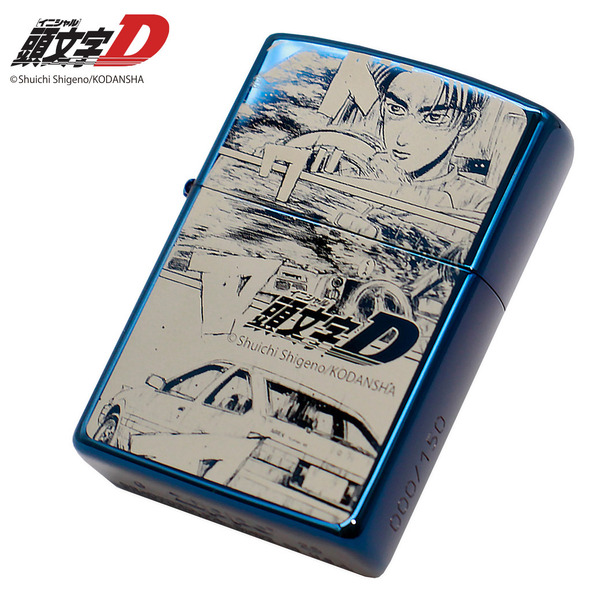 『頭文字D』「特別仕様ZIPPO 30周年記念モデル」ブルーチタン版