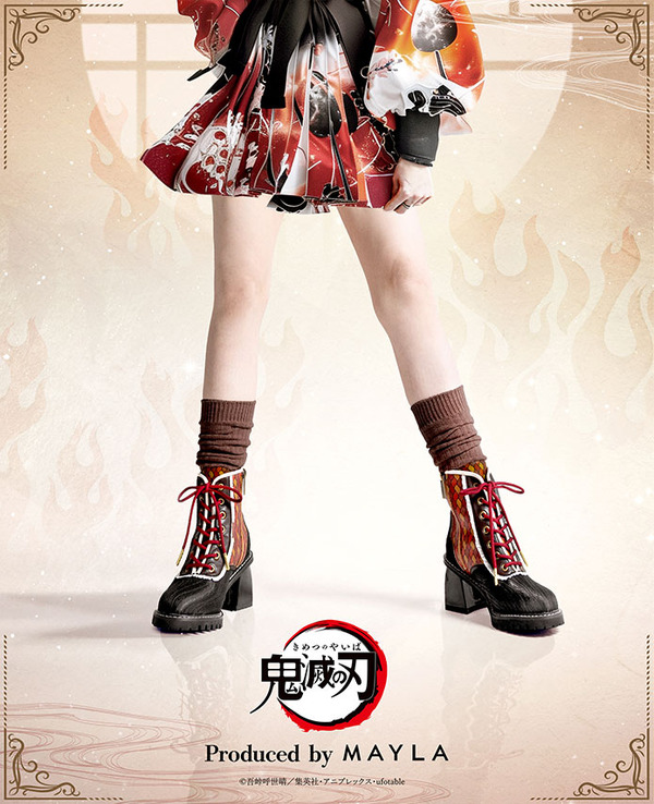 「鬼滅の刃 アイコニック シューズ オブジェ ブーツ」煉獄杏寿郎[BW]
