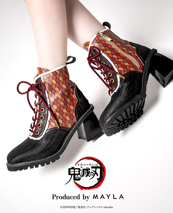 「鬼滅の刃 アイコニック シューズ オブジェ ブーツ」煉獄杏寿郎[BW]