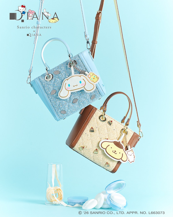 ミラーチャーム付きミニバッグ