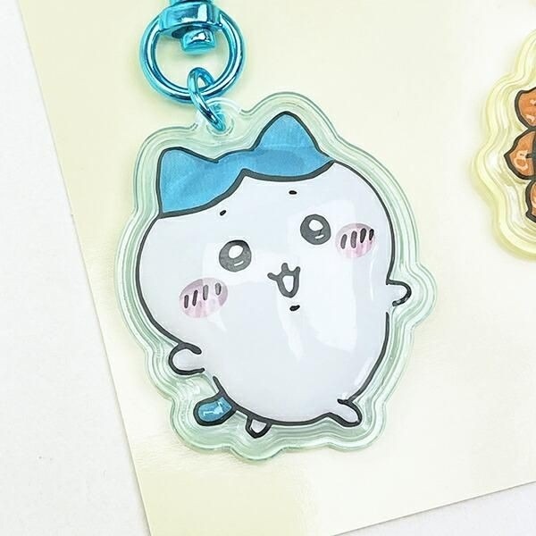 「ちいかわ ぷっくりったいペアキーホルダー」ハチワレ＆シーサー