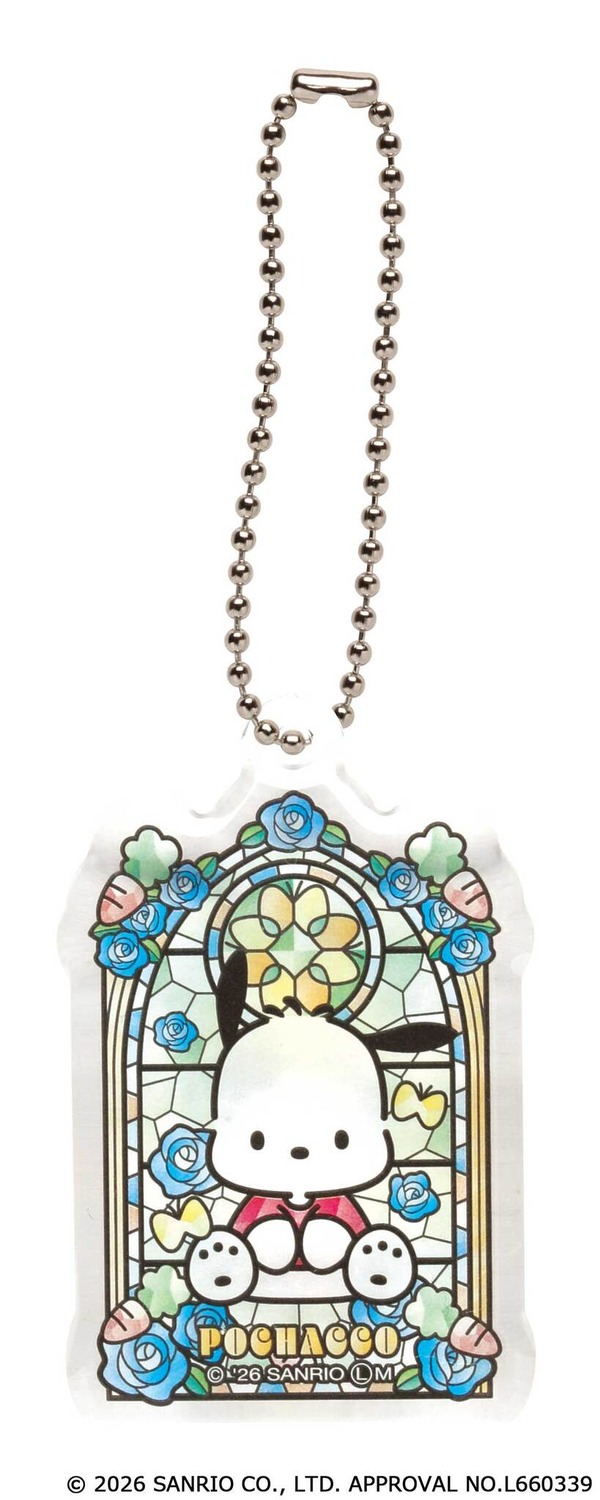 サンリオキャラクターズ　ステンドグラス風アクリルキーチェーン