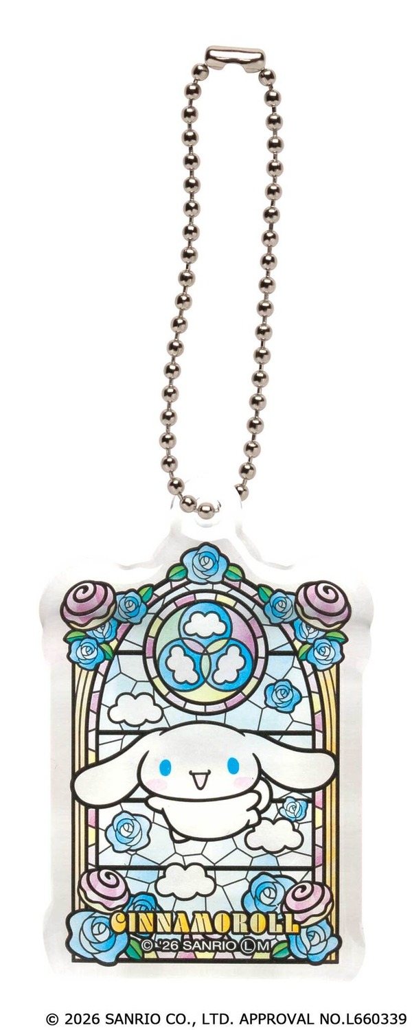 サンリオキャラクターズ　ステンドグラス風アクリルキーチェーン
