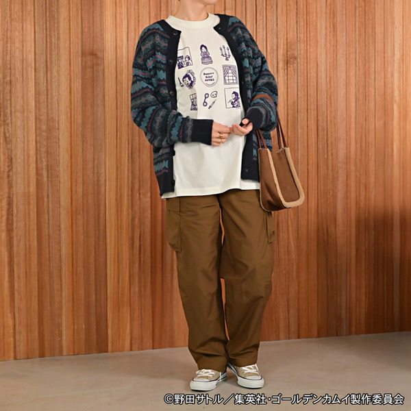 TVアニメ『ゴールデンカムイ』クルーネックTシャツB（札幌世界ホテル）