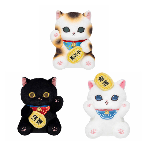 B賞：招き猫ぬいぐるみ　全3種