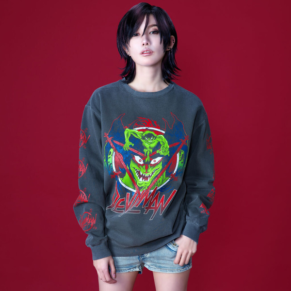 DEVILMAN クルーネックスウェット／12,100円(税込)