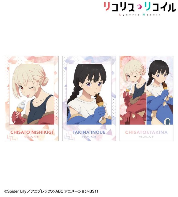 TVアニメ『リコリス・リコイル』描き下ろし 錦木千束＆井ノ上たきな 着ぐるみver. イラストカード3枚セット
