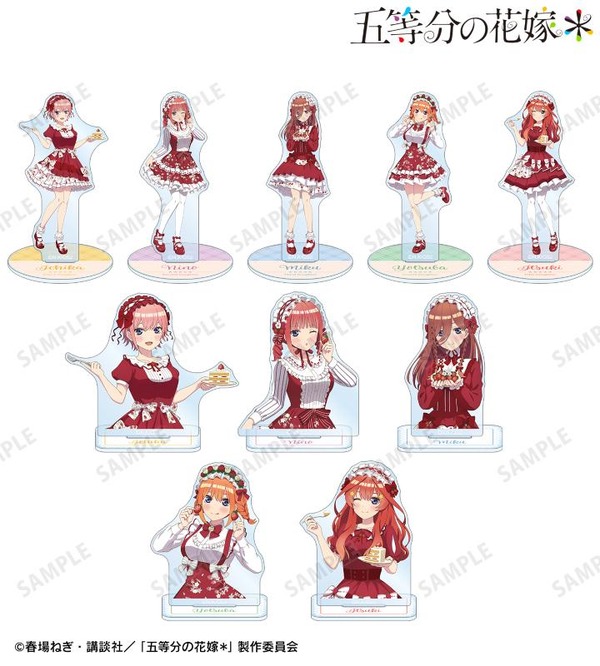 TVスペシャルアニメ『五等分の花嫁＊』描き下ろし ショートケーキイメージコーデver. トレーディングアクリルスタンド（全10種）