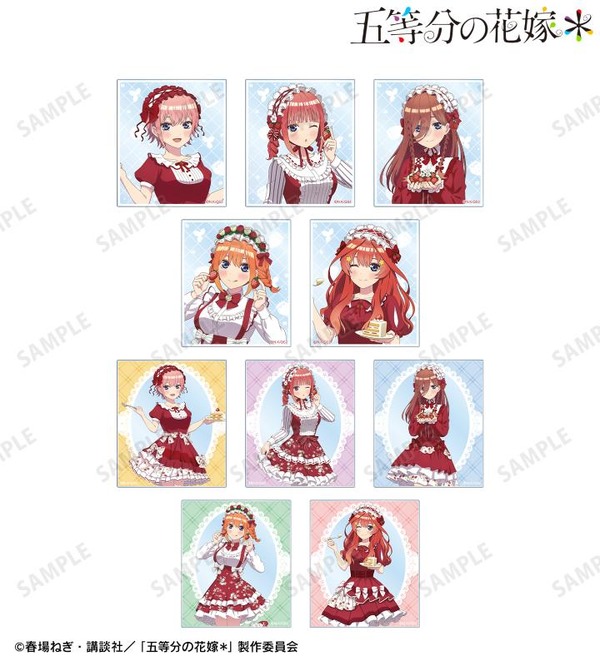 TVスペシャルアニメ『五等分の花嫁＊』描き下ろし ショートケーキイメージコーデver. トレーディングアクリルカード（全10種）