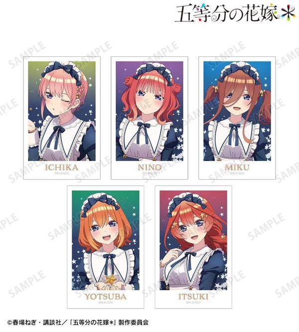TVスペシャルアニメ『五等分の花嫁＊』描き下ろし 星空メイドver. インスタントカメラ風イラストカード5枚セット