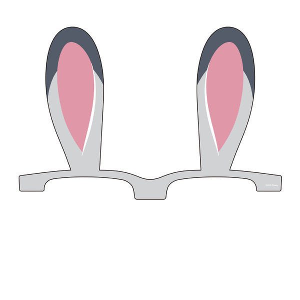 『ズートピア２』メガネ用カスタム耳型ステッカー（ジュディ・バージョン2）