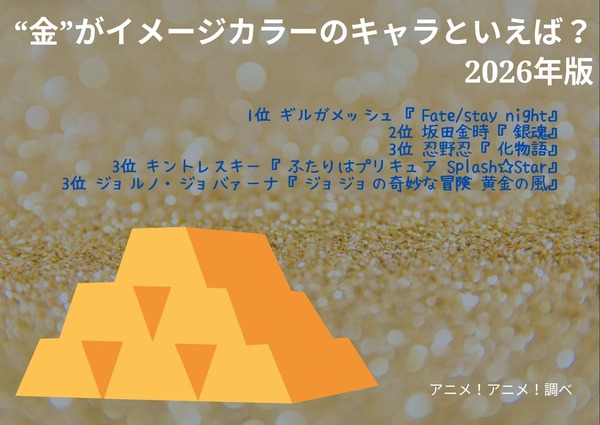 [“金”がイメージカラーのキャラといえば？ 2026年版]第1位～第5位はこちら