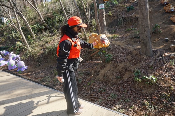 ビッパとハイタッチ