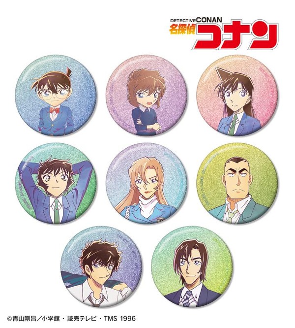 TVアニメ『名探偵コナン』トレーディング Ani-Art 第10弾 グリッター缶バッジ（全8種）
