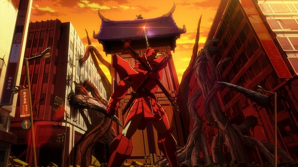 『鎧伝サムライトルーパー』第5話「刺怒根主」先行場面カット