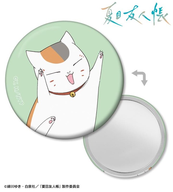 描き下ろしイラスト ニャンコ先生 シャボン玉ver. 缶ミラー