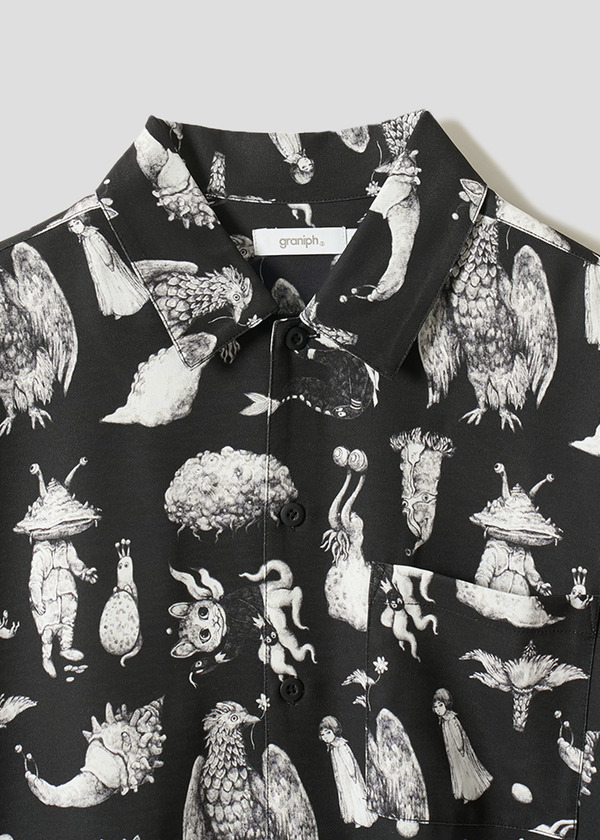 ウルトラQ(drawn by ヒグチユウコ)｜ビッグシルエット半袖シャツ