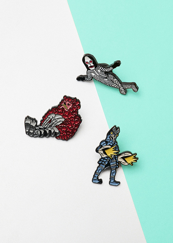 バルタン星人とダダとピグモン｜ピンズ3Pセット