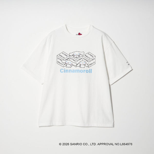 サンリオキャラクターズ×CITEN「Tシャツ」シナモロール