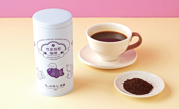川越限定 竹炭焙煎珈琲缶　1,296円(税込)