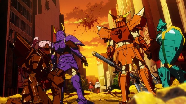 『鎧伝サムライトルーパー』第6話「離守舵跡」先行場面カット