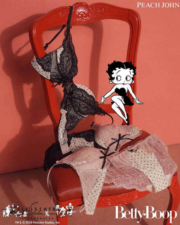 Betty Boop(TM) ドットレースノンワイヤーブラ