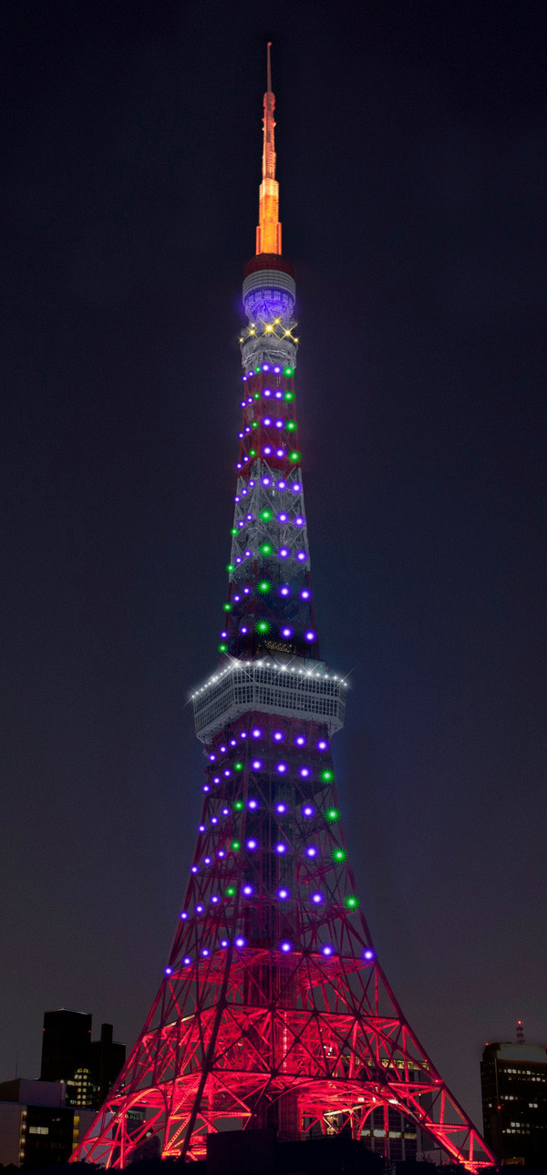 エヴァンゲリオン初号機ライトアップ