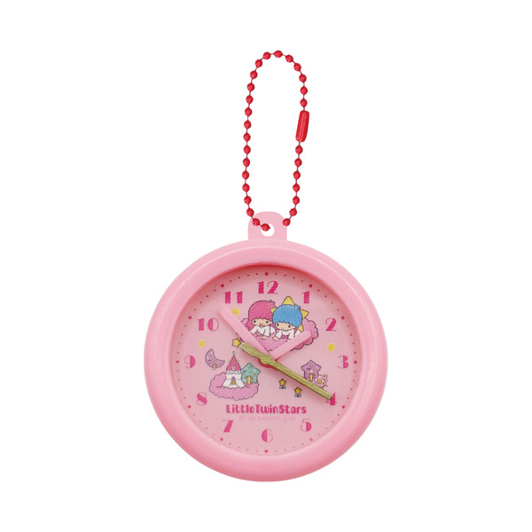 「サンリオキャラクターズ レトロ壁掛け時計風クリップキーホルダー」(全6種)