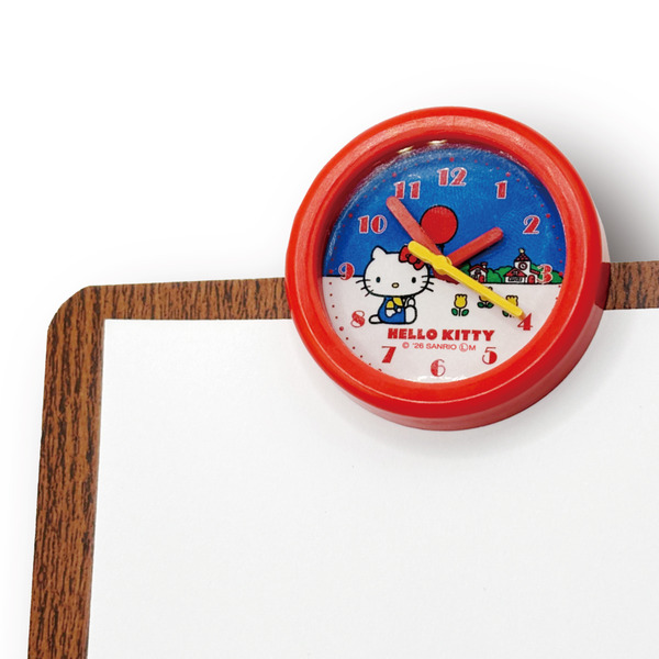 「サンリオキャラクターズ レトロ壁掛け時計風クリップキーホルダー」(全6種)