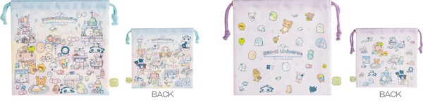 巾着（各660円※税込）：ポリエステル・W紐タイプ