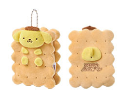 ココナッツサブレ×ポムポムプリン コラボポーチ(サイズ：約 幅115×高さ155×奥行50mm)