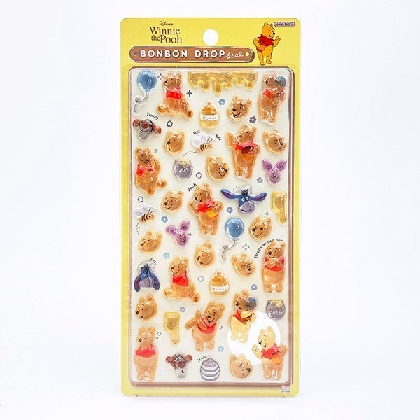 ボンボンドロップシール_クマのプーさん
