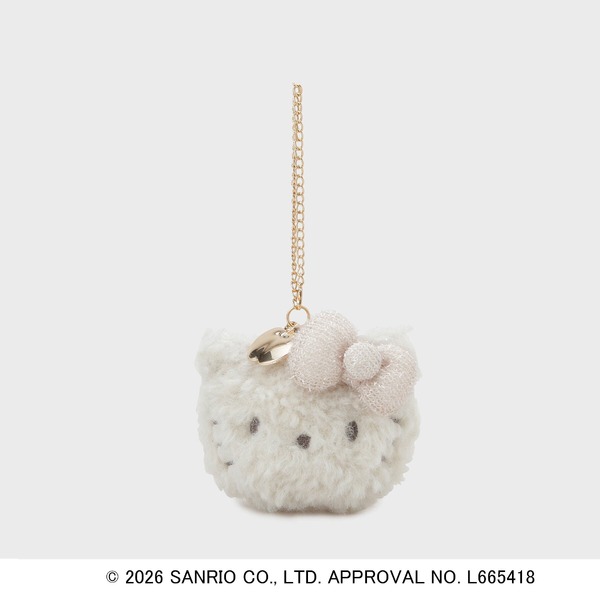 【ハローキティ】キラふわフェイス型ミラーチャーム　￥2,989(税込)