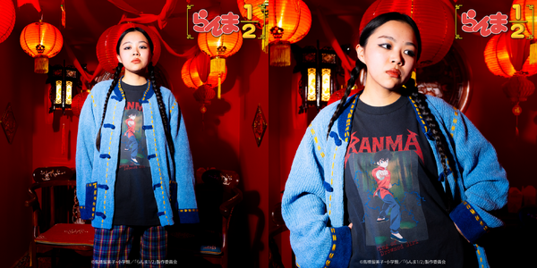 TVアニメ『らんま1/2』TOKYO MADNESS CLUB メタルTシャツ 早乙女乱馬（着用イメージ）