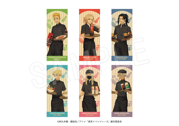 東京リベンジャーズ×焼肉冷麺やまなか家コラボ　グッズ購入特典「クラフトステッカー」全6種