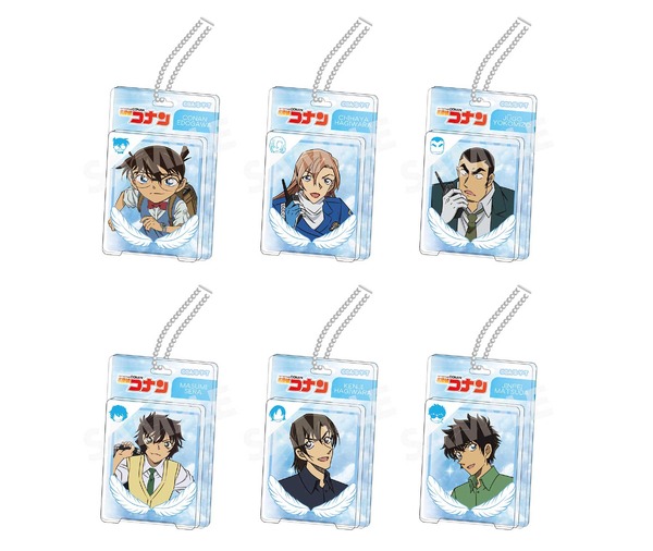 TVアニメ『名探偵コナン』新規描き下ろしイラストグッズ「ブリスターパッケージ風アクリルボールチェーン」全6種